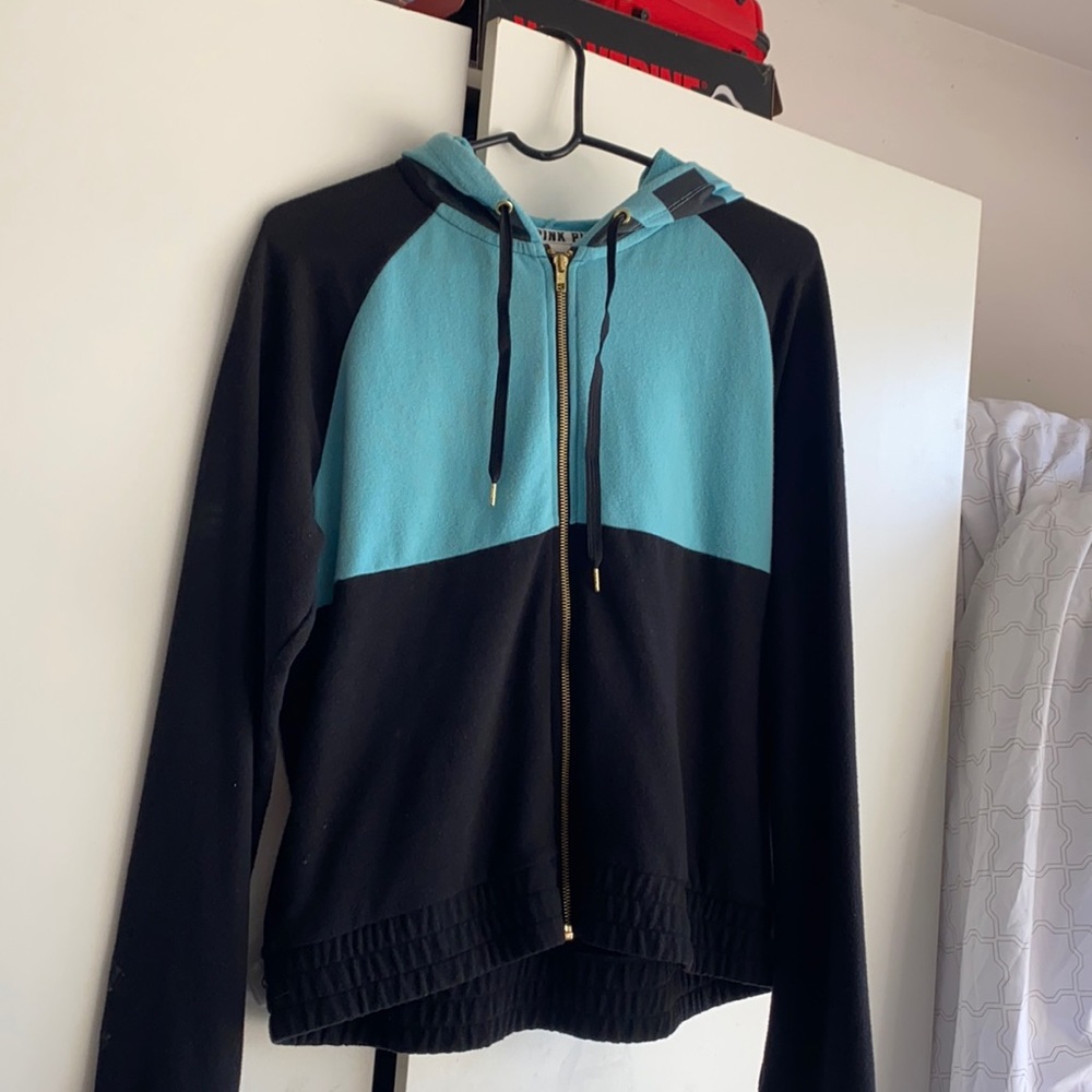 Blue and black VS Zip up